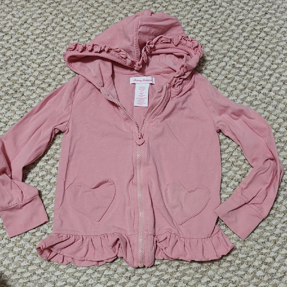 Tommy Bahama Pink Ruffle Heart Hoodie